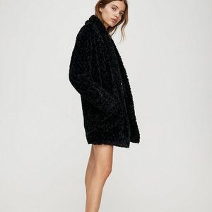 Black Faux Fur Aritzia Coat